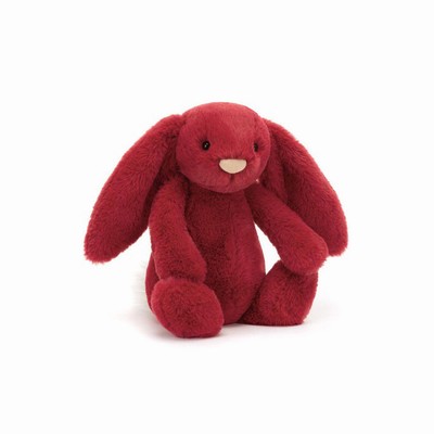 Jellycat Bashful Luxe Bunny Scarlett Australia | 607195PWY